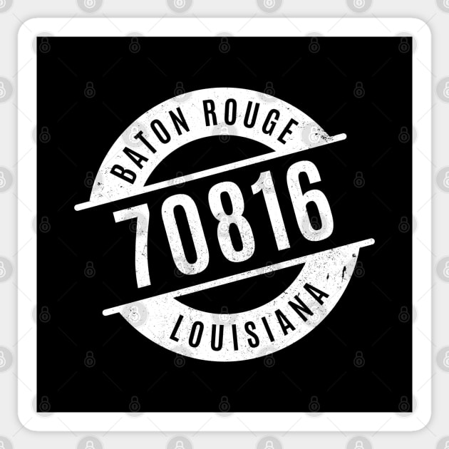 Baton Rouge Louisiana 70816 Zip Code Sticker by creativecurly